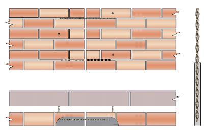 Dilatatie in halfsteens metselwerk uitvoeren met lintvoeg glijankers